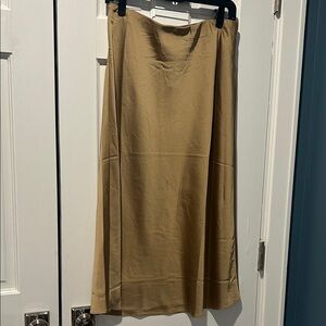 J. Crew Classic Gold A-Line Skirt